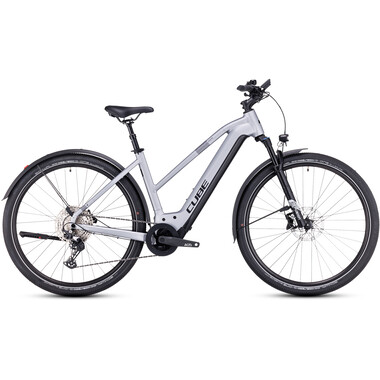 Bicicletta Ibrida Elettrica CUBE NURIDE HYBRID EXC 625 ALLROAD TRAPEZ Argento 2023 0